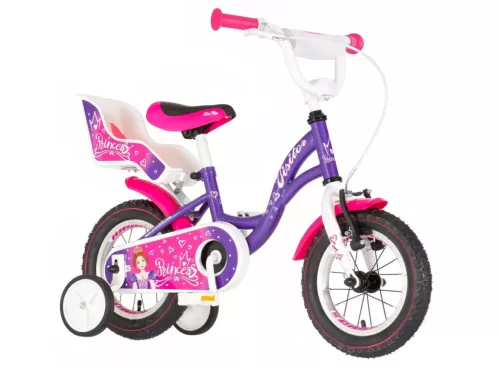 Visitor Princess 12 lila királylányos gyerek kerékpár 2-4 éveseknek 12 colos gyerek kerékpár | BELO BIKE