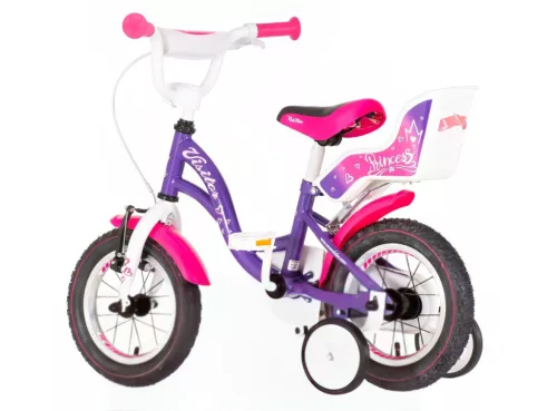 Visitor Princess 12 lila királylányos gyerek kerékpár 2-4 éveseknek 12 colos gyerek kerékpár | BELO BIKE