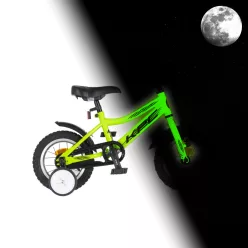   KPC FluoBike Raptor dinós VILÁGÍTÓS 12 neonzöld fluoreszkáló gyermek kerékpár 12 colos gyerek kerékpár | BELO BIKE
