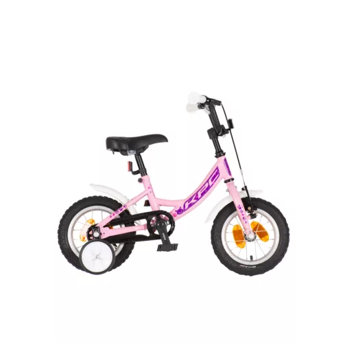 KPC FluoBike Kitty cicás VILÁGÍTÓS 12 rózsaszín fluoreszkáló gyermek kerékpár 12 colos gyerek kerékpár | BELO BIKE