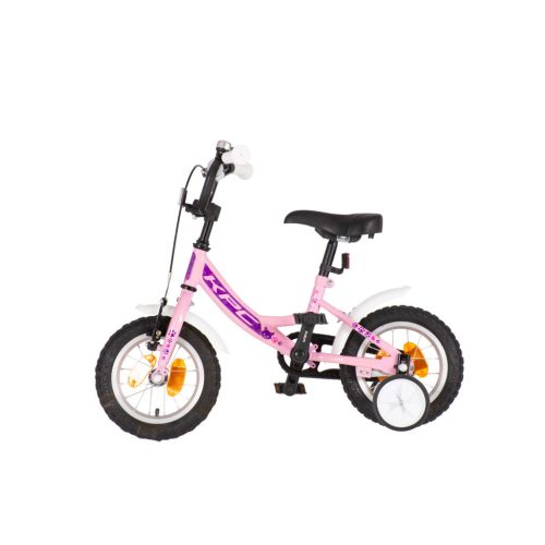 KPC FluoBike Kitty cicás VILÁGÍTÓS 12 rózsaszín fluoreszkáló gyermek kerékpár 12 colos gyerek kerékpár | BELO BIKE