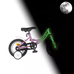   KPC FluoBike Rabbit nyuszis VILÁGÍTÓS 12 lila fluoreszkáló gyermek kerékpár 12 colos gyerek kerékpár | BELO BIKE