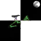 KPC FluoBike Rabbit nyuszis VILÁGÍTÓS 12 lila fluoreszkáló gyermek kerékpár 12 colos gyerek kerékpár | BELO BIKE