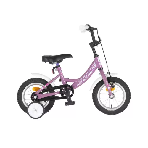 KPC FluoBike Rabbit nyuszis VILÁGÍTÓS 12 lila fluoreszkáló gyermek kerékpár 12 colos gyerek kerékpár | BELO BIKE