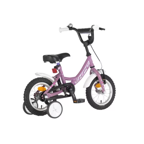KPC FluoBike Rabbit nyuszis VILÁGÍTÓS 12 lila fluoreszkáló gyermek kerékpár 12 colos gyerek kerékpár | BELO BIKE