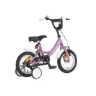KPC FluoBike Rabbit nyuszis VILÁGÍTÓS 12 lila fluoreszkáló gyermek kerékpár