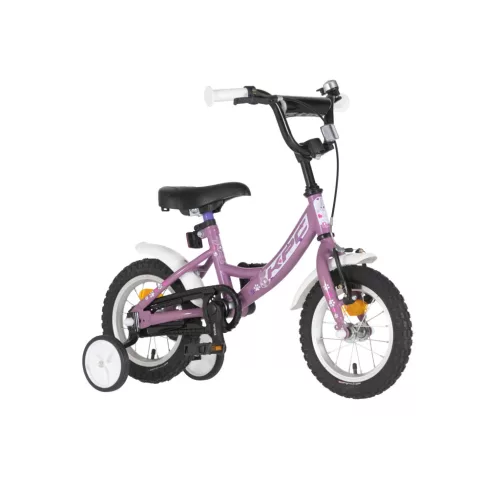 KPC FluoBike Rabbit nyuszis VILÁGÍTÓS 12 lila fluoreszkáló gyermek kerékpár 12 colos gyerek kerékpár | BELO BIKE