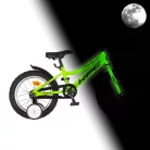 KPC FluoBike Raptor dinós VILÁGÍTÓS 16 colos neonzöld fluoreszkáló gyermek kerékpár 5-7 éveseknek |BELO BIKE