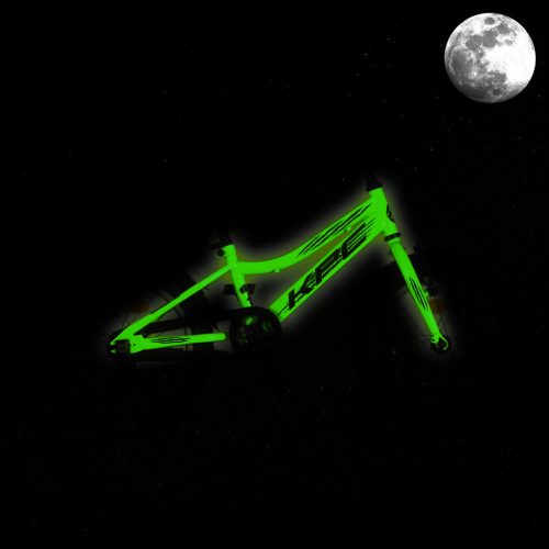 KPC FluoBike Raptor dinós VILÁGÍTÓS 16 neonzöld fluoreszkáló gyermek kerékpár 16 colos gyerek kerékpár | BELO BIKE