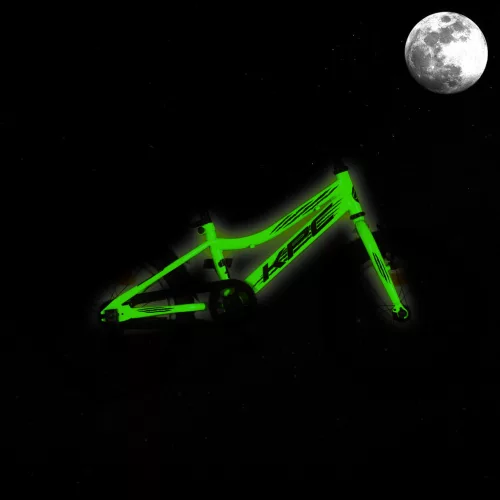 KPC FluoBike Raptor dinós VILÁGÍTÓS 16 colos neonzöld fluoreszkáló gyermek kerékpár 5-7 éveseknek |BELO BIKE