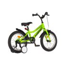 KPC FluoBike Raptor dinós VILÁGÍTÓS 16 neonzöld fluoreszkáló gyermek kerékpár 16 colos gyerek kerékpár | BELO BIKE