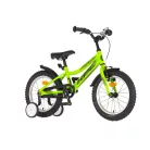 KPC FluoBike Raptor dinós VILÁGÍTÓS 16 colos neonzöld fluoreszkáló gyermek kerékpár 5-7 éveseknek |BELO BIKE
