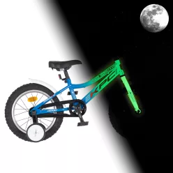   KPC FluoBike Police szirénás VILÁGÍTÓS 16 kék fluoreszkáló gyermek kerékpár 16 colos gyerek kerékpár | BELO BIKE