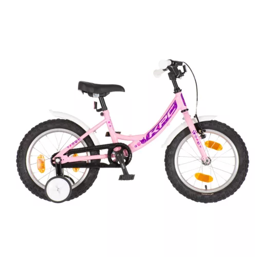 KPC FluoBike Kitty cicás VILÁGÍTÓS 16 colos rózsaszín fluoreszkáló gyermek kerékpár 5-7 éveseknek |BELO BIKE