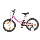 KPC FluoBike Kitty cicás VILÁGÍTÓS 16 colos rózsaszín fluoreszkáló gyermek kerékpár 5-7 éveseknek |BELO BIKE