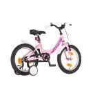 KPC FluoBike Kitty cicás VILÁGÍTÓS 16 rózsaszín fluoreszkáló gyermek kerékpár 16 colos gyerek kerékpár | BELO BIKE