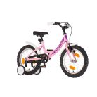 KPC FluoBike Kitty cicás VILÁGÍTÓS 16 rózsaszín fluoreszkáló gyermek kerékpár 16 colos gyerek kerékpár | BELO BIKE