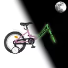 KPC FluoBike Rabbit nyuszis VILÁGÍTÓS 16 colos lila fluoreszkáló gyermek kerékpár 5-7 éveseknek |BELO BIKE