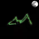 KPC FluoBike Rabbit nyuszis VILÁGÍTÓS 16 colos lila fluoreszkáló gyermek kerékpár 5-7 éveseknek |BELO BIKE