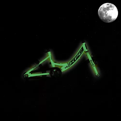 KPC FluoBike Rabbit nyuszis VILÁGÍTÓS 16 colos lila fluoreszkáló gyermek kerékpár 5-7 éveseknek |BELO BIKE