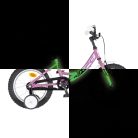 KPC FluoBike Rabbit nyuszis VILÁGÍTÓS 16 lila fluoreszkáló gyermek kerékpár 16 colos gyerek kerékpár | BELO BIKE
