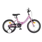 KPC FluoBike Rabbit nyuszis VILÁGÍTÓS 16 colos lila fluoreszkáló gyermek kerékpár 5-7 éveseknek |BELO BIKE