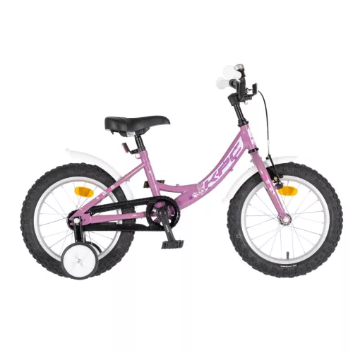 KPC FluoBike Rabbit nyuszis VILÁGÍTÓS 16 colos lila fluoreszkáló gyermek kerékpár 5-7 éveseknek |BELO BIKE