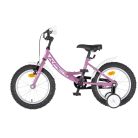 KPC FluoBike Rabbit nyuszis VILÁGÍTÓS 16 lila fluoreszkáló gyermek kerékpár 16 colos gyerek kerékpár | BELO BIKE