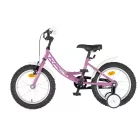 KPC FluoBike Rabbit nyuszis VILÁGÍTÓS 16 colos lila fluoreszkáló gyermek kerékpár 5-7 éveseknek |BELO BIKE