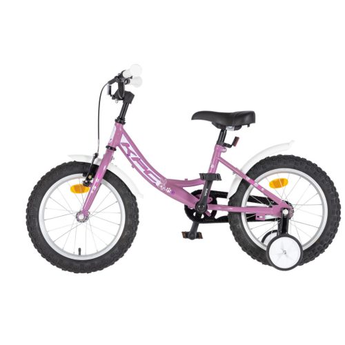 KPC FluoBike Rabbit nyuszis VILÁGÍTÓS 16 lila fluoreszkáló gyermek kerékpár 16 colos gyerek kerékpár | BELO BIKE