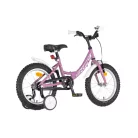 KPC FluoBike Rabbit nyuszis VILÁGÍTÓS 16 colos lila fluoreszkáló gyermek kerékpár 5-7 éveseknek |BELO BIKE
