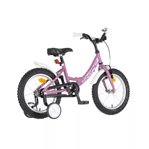 KPC FluoBike Rabbit nyuszis VILÁGÍTÓS 16 colos lila fluoreszkáló gyermek kerékpár 5-7 éveseknek |BELO BIKE