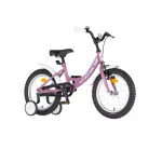 KPC FluoBike Rabbit nyuszis VILÁGÍTÓS 16 colos lila fluoreszkáló gyermek kerékpár 5-7 éveseknek |BELO BIKE