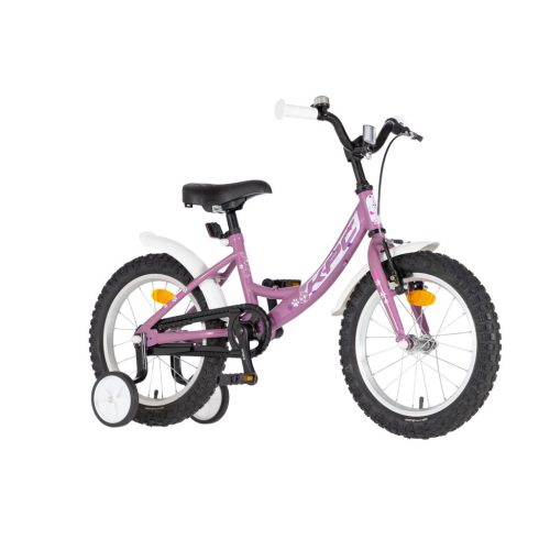 KPC FluoBike Rabbit nyuszis VILÁGÍTÓS 16 lila fluoreszkáló gyermek kerékpár 16 colos gyerek kerékpár | BELO BIKE