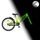 KPC FluoBike Raptor dinós VILÁGÍTÓS 20 neonzöld fluoreszkáló gyermek kerékpár