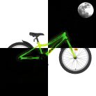 KPC FluoBike Raptor dinós VILÁGÍTÓS 20 neonzöld fluoreszkáló gyermek kerékpár