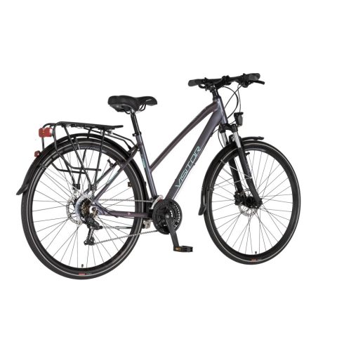 Visitor FluoBike Lady női VILÁGÍTÓS trekking kerékpár fluoreszkáló fehér