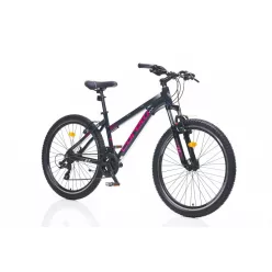   Corelli Via 1.1 24" gyerek MTB könnyűvázas kerékpár Fekete-Pink