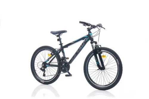 Corelli Felix 3.2 24 MTB gyerek könnyűvázas kerékpár Fekete-Kék 9-11 éveseknek 24 colos gyerek kerékpár | BELO BIKE