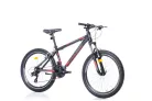 Corelli Via 1.3 24" gyerek MTB könnyűvázas kerékpár Fekete-Piros 9-11 éveseknek 24 colos gyerek kerékpár | BELO BIKE