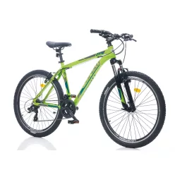   Corelli Via 1.3 24" gyerek MTB könnyűvázas kerékpár Zöld 9-11 éveseknek 24 colos gyerek kerékpár | BELO BIKE