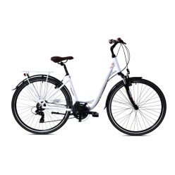   Capriolo Elegance női trekking kerékpár 18" Fehér-Rosegold