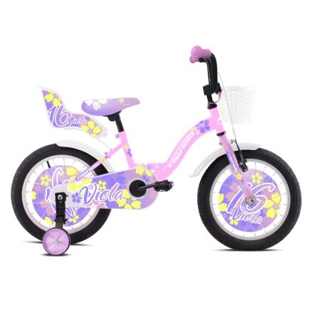 Capriolo VIOLA 16 | rózsaszín - fehér gyermek kerékpár 5-7 éveseknek