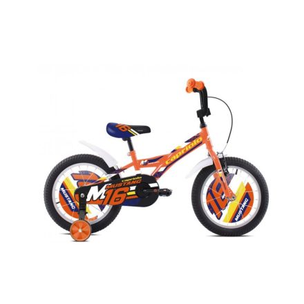 Capriolo Mustang 16 | narancssárga - kék gyermek kerékpár 5-7 éveseknek