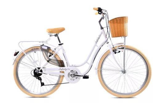 Adria Infinity 28 női városi váltós kerékpár Fehér