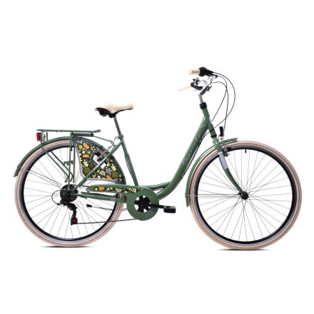 Capriolo Diana City 28" | oliva zöld női városi kerékpár 