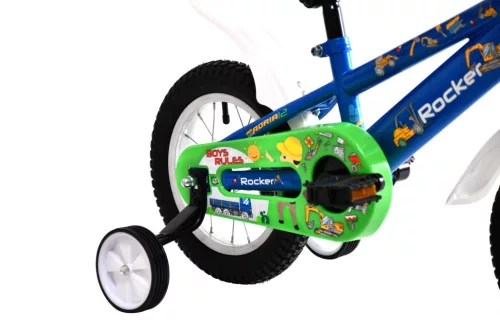 Adria Rocker 12 buldózeres gyerek kerékpár Kék-Zöld