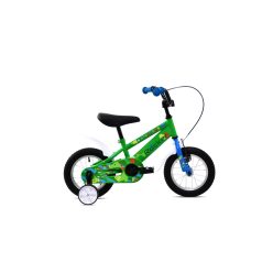   Adria Rocker 12 dínós gyerek kerékpár Zöld-Kék 2-4 éveseknek 12 colos gyerek kerékpár | BELO BIKE