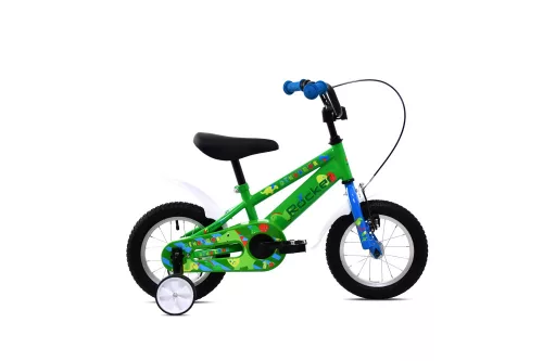 Adria Rocker 12 dínós gyerek kerékpár Zöld-Kék 2-4 éveseknek 12 colos gyerek kerékpár | BELO BIKE