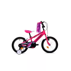   Capriolo Rocket 16" hátra tekerhető gyerek kerékpár Pink 16 colos gyerek kerékpár | BELO BIKE